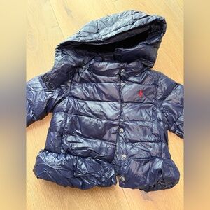 Polo Ralph Lauren navy Blue Kids Puffer Jacket